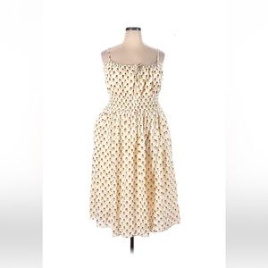 Madewell Plus Sophia Cami Midi Dress in Wild Calendula Block-Print